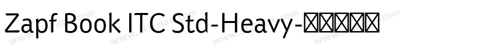 Zapf Book ITC Std-Heavy字体转换